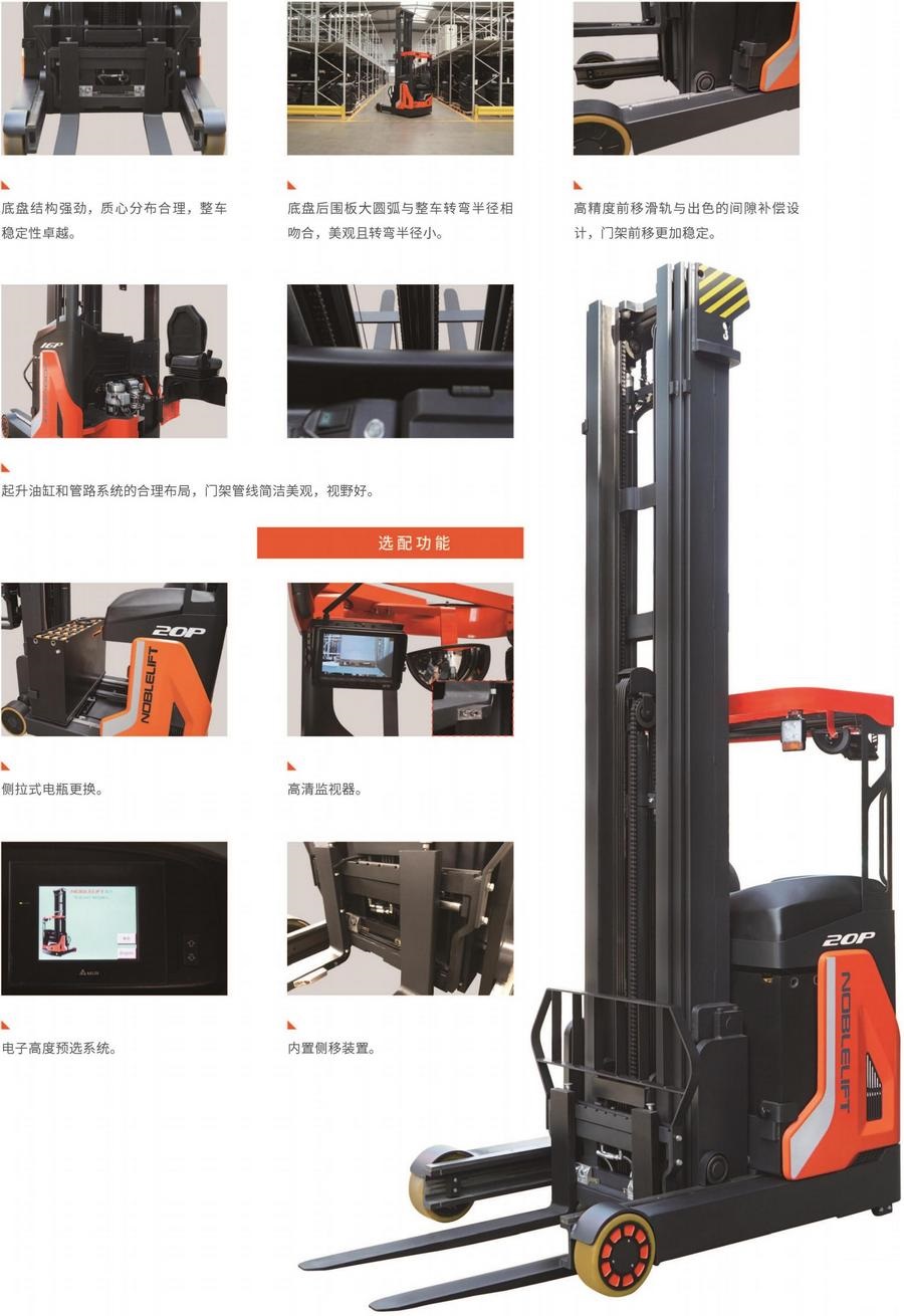 诺力RT16B/RT20B/RT16P/RT20P前移式电动叉车